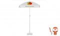 Paplūdimio skėčiai su reklama