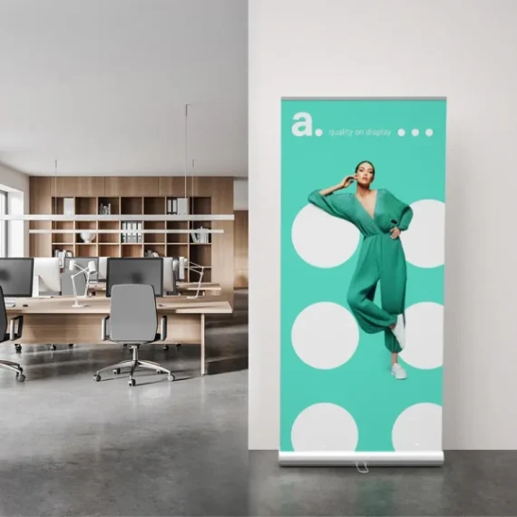Dvipusis roll-up stendas adStand Twins