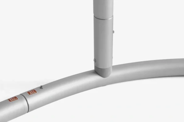 Mobilus prezentacijų stendas Vario Wave, bangos forma