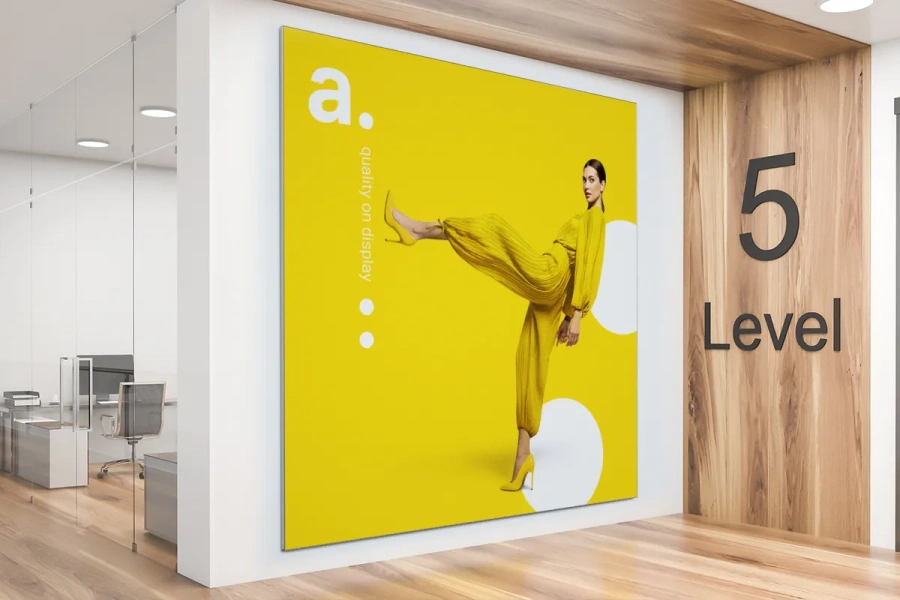 adFrame STFL sieninė reklama biure