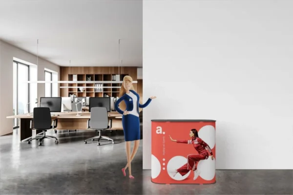 Reklaminis staliukas adTribune Case