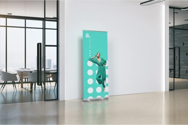 Standartiniai roll-up stendai adStand Eco