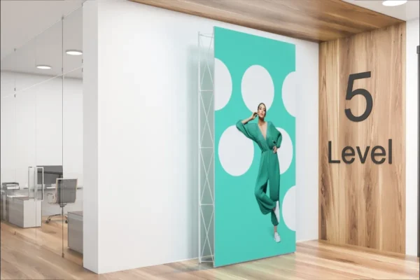 Surenkama reklaminė sienelė adWall Edge Plus