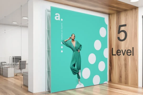 Surenkama reklaminė sienelė adWall Edge Plus