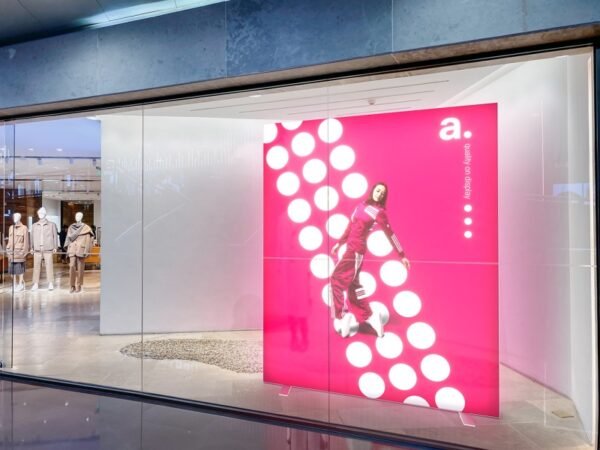 Šviečiantis mobilus stendas adFrame LMD (dvipusis)