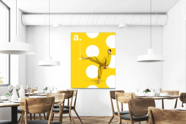 Tekstiliniai rėmeliai kabinami ant sienos adFrame STF - 26 mm