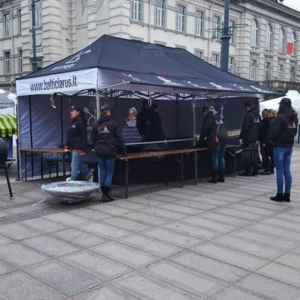 Maisto gamybos prekybinė palapinė