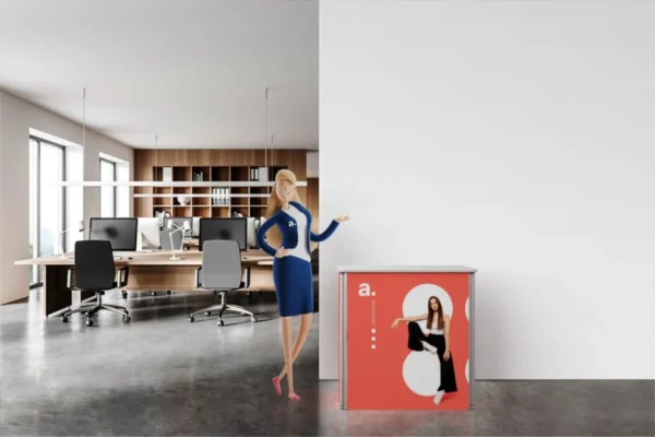 Mobilus reklaminis staliukas adTribune Seg