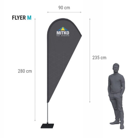 Vėliavų gamyba Flyer (reklaminės vėliavos)