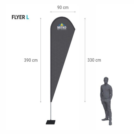 Vėliavų gamyba Flyer (reklaminės vėliavos)