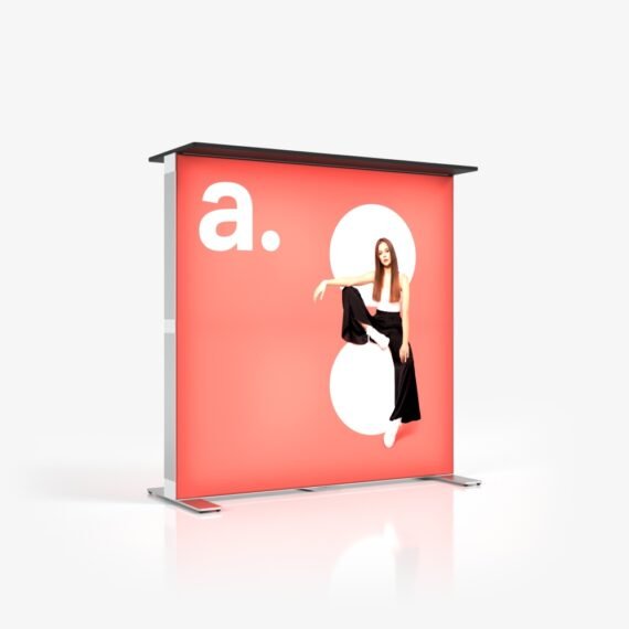Šviečiantis reklaminis staliukas Pop-up Counter Lightbox