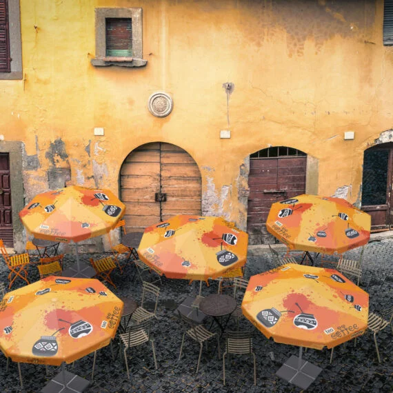 Lauko skėčiai kavinėms ir restoranams