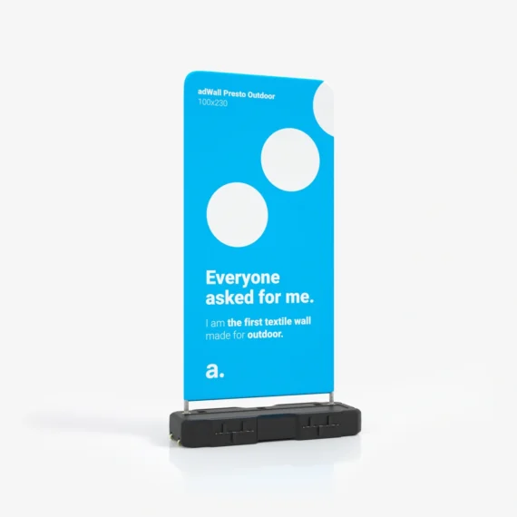 Reklaminiai mobilūs lauko stendai adWall Presto Outdoor