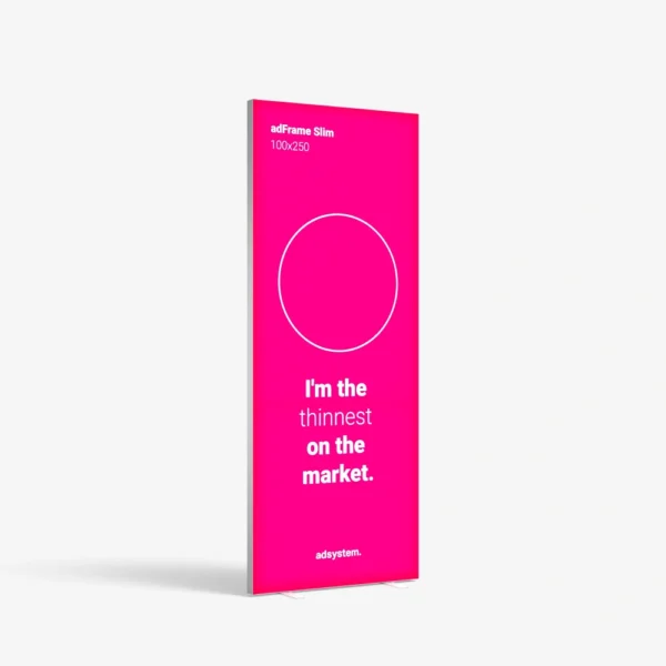 Print adFrame Slim 100x250-suvarijuotas