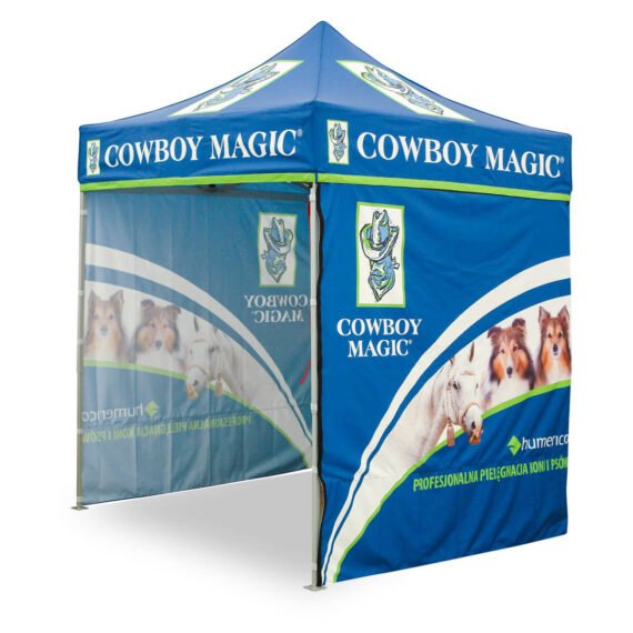 Prekybinė palapinė 2x2 Octa Go + stogas + 3 sienos su spauda