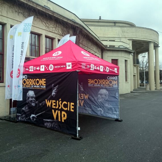 Prekybinė palapinė 3x3 Octa Go su stogo ir 3 sienų spauda