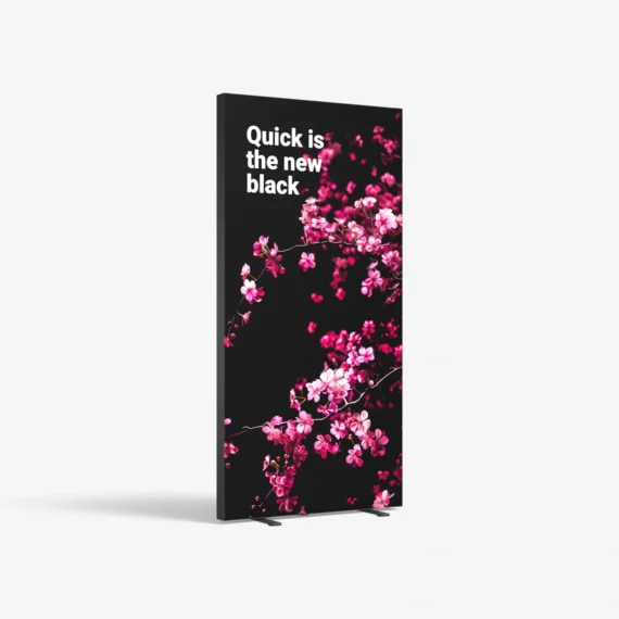 Šviesdėžės juodu rėmu adFrame Quick Black 100x200 cm