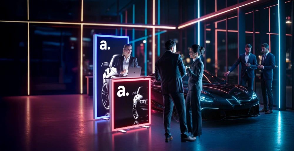 LED šviečiantys staliukai adTribune Lumina RGB