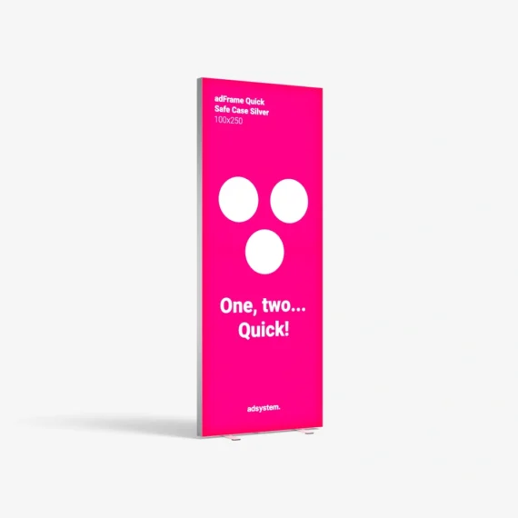 adFrame Quick Safe Case Silver 100x250