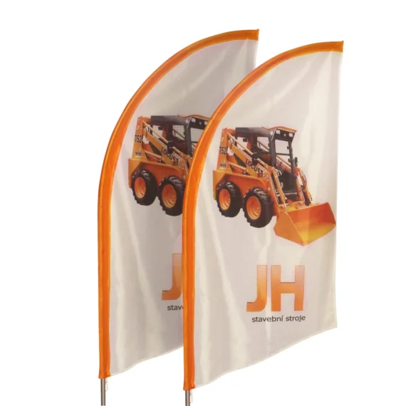 Reklaminės vėliavos komplektas Rider S (201 cm)