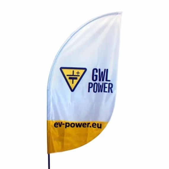 Reklaminės vėliavos komplektas Rider S (201 cm)