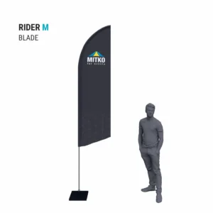 Reklaminės vėliavos komplektas Rider M