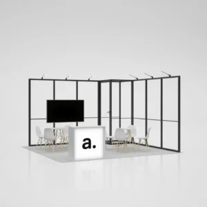 Modulinis parodų stendo komplektas Multiframe MT3 (4x4 m)