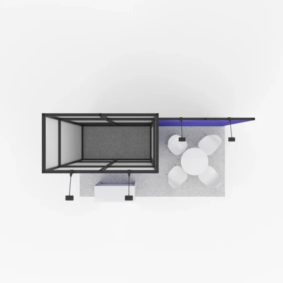 Modulinis parodų stendo komplektas Multiframe – MT4 (4x2m)