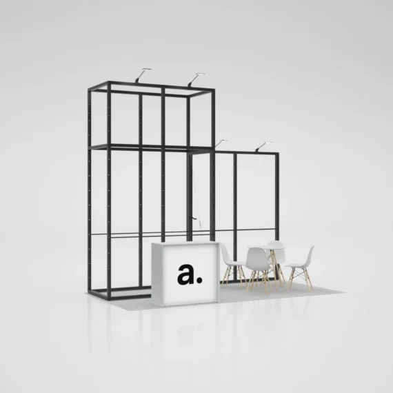Modulinis parodų stendo komplektas Multiframe – MT4 (4x2m)