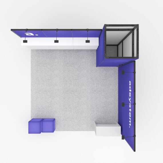 Modulinis parodų stendo komplektas Multiframe - MT2 (4x4m)