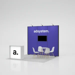 Modulinis parodų stendo komplektas Multiframe MT5 (3x3 m) | Salos tipo parodų stendas