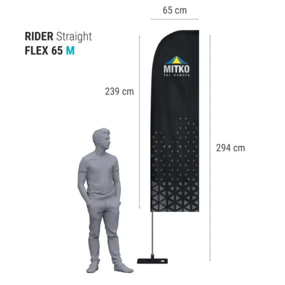 Reklaminės vėliavos Rider FLEX su spauda
