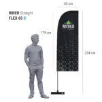 Reklaminės vėliavos Rider FLEX su spauda