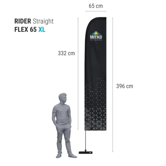 Reklaminės vėliavos Rider FLEX su spauda