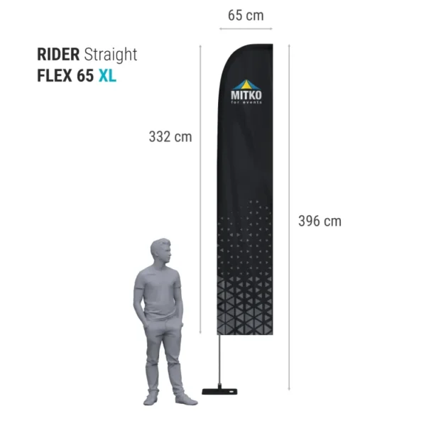 Reklaminės vėliavos Rider FLEX su spauda