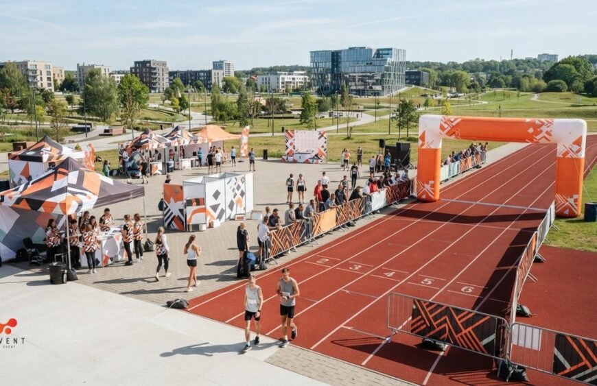 Įranga sporto renginiams: kaip paruošti funkcionalią ir saugią varžybų erdvę