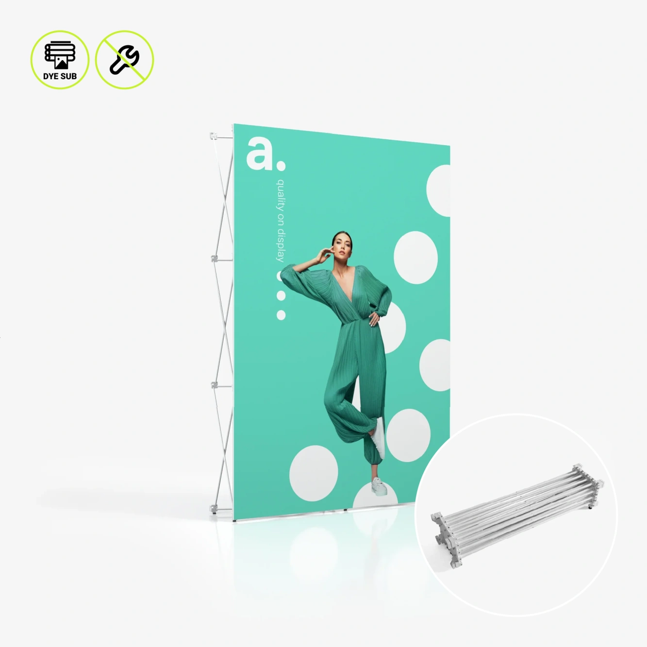 adWall Edge Plus pop-up sienelės pavyzdys